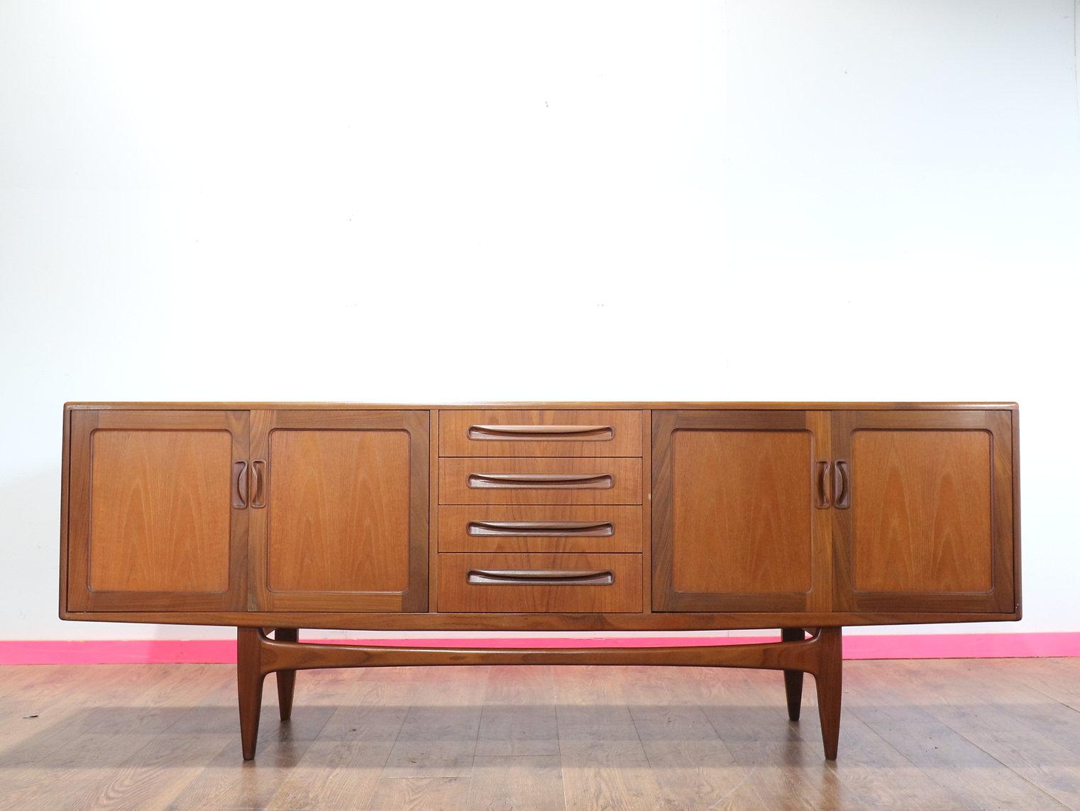 Mid Century Modern Vintage Teak Credenza Sideboard by G Plan Danish Style 4