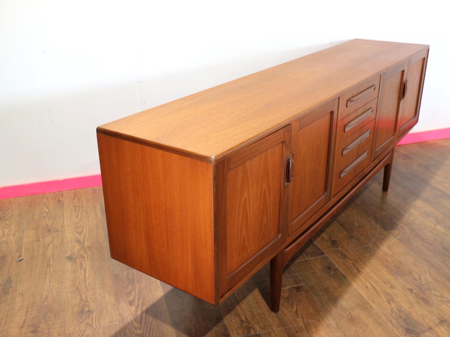 20th Century Mid Century Modern Vintage Teak Credenza Sideboard by G Plan Danish Style