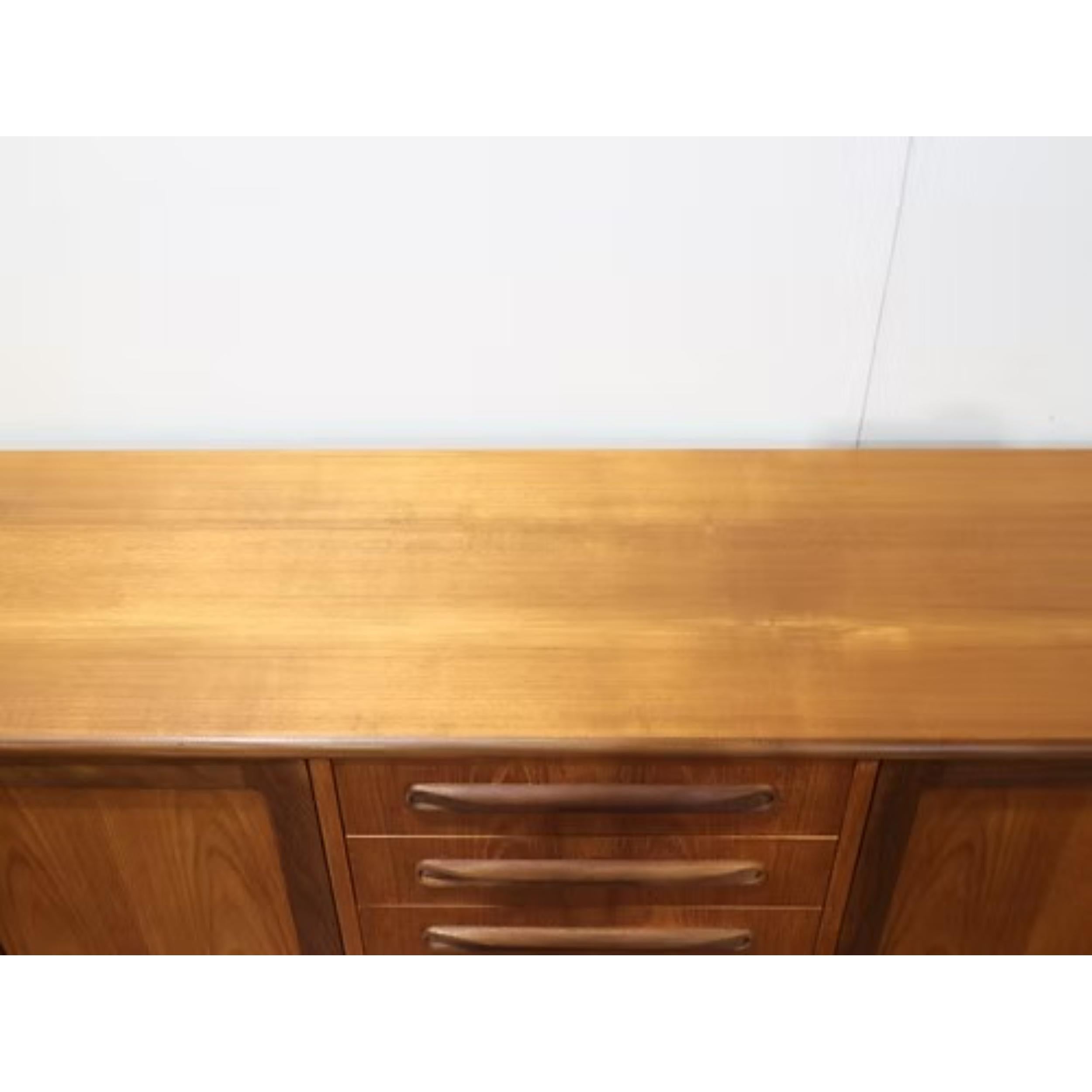 Mid Century Modern Vintage Teak Credenza Sideboard by G Plan For Sale 5