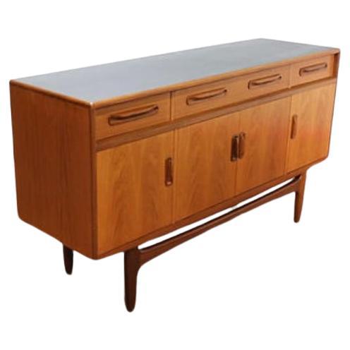 This fabulous G Plan credenza is part of the fresco range and designed by V B Wilkins around 1965. A classic British piece with a distinctive Danish style, it stands out as one of the most popular credenzas made by G Plan. Perfect for adding a touch