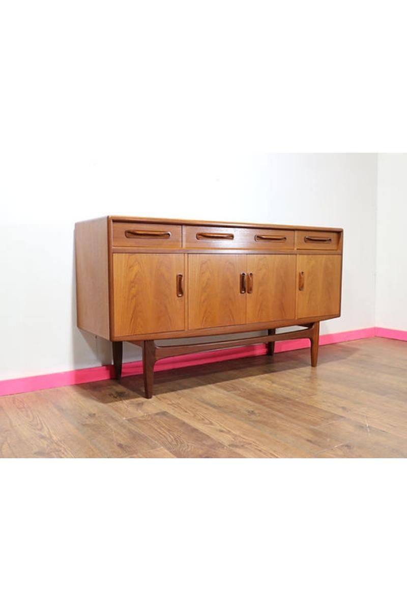 British Mid Century Modern Vintage Teak Credenza Sideboard By G Plan Fresco Range