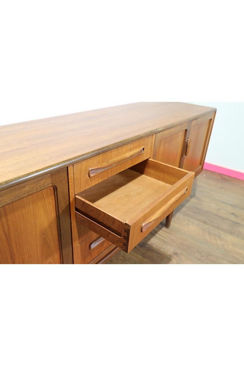British Mid Century Modern Vintage Teak Credenza Sideboard by G Plan Fresco Range