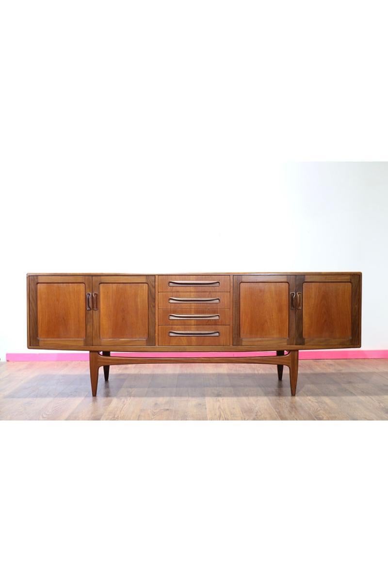 20th Century Mid Century Modern Vintage Teak Credenza Sideboard by G Plan Fresco Range