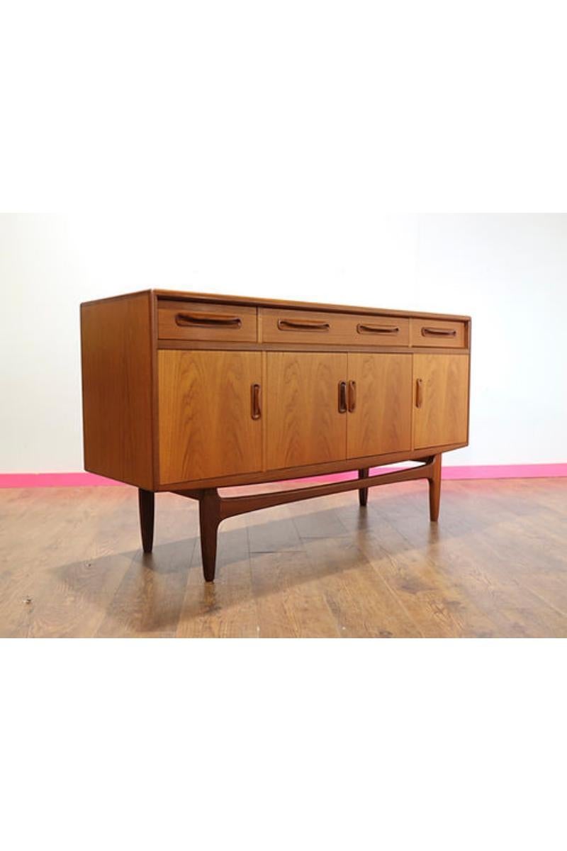 Wood Mid Century Modern Vintage Teak Credenza Sideboard By G Plan Fresco Range