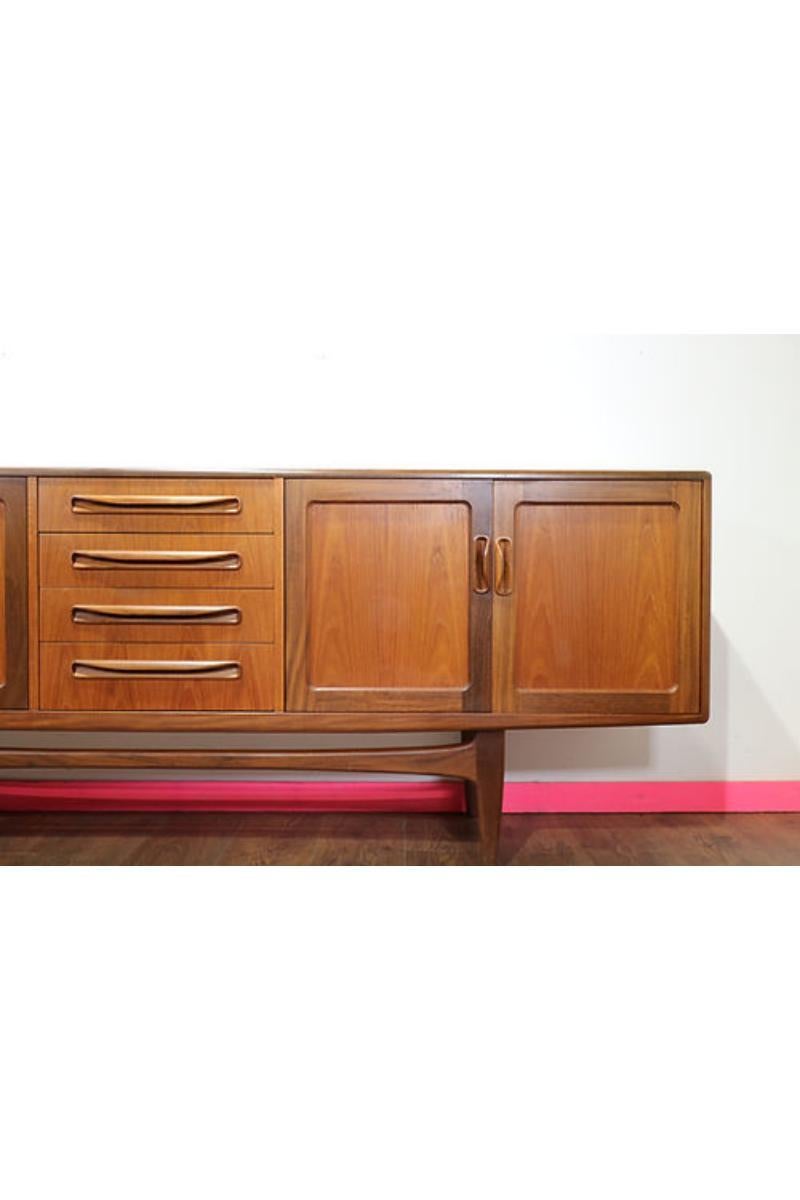 Mid Century Modern Vintage Teak Credenza Sideboard by G Plan Fresco Range 1