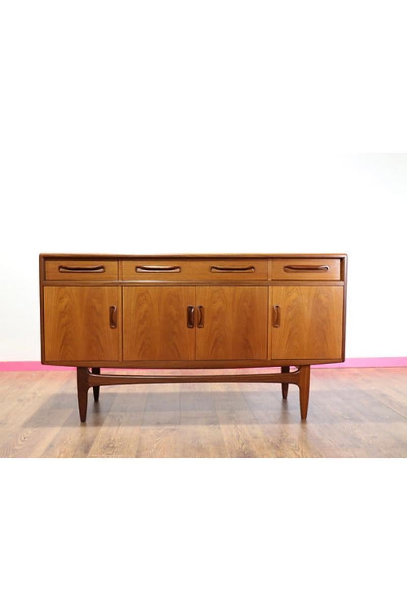 Mid Century Modern Vintage Teak Credenza Sideboard By G Plan Fresco Range 2