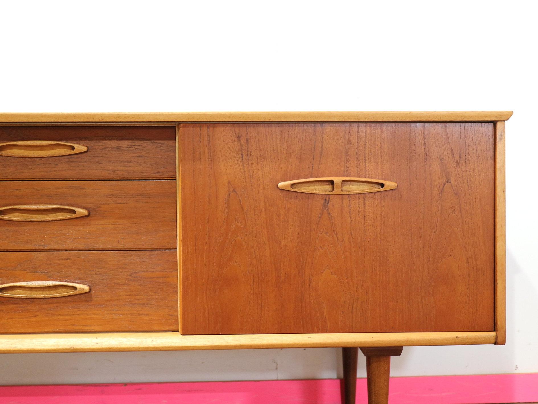 20th Century Mid Century Modern Vintage Teak Credenza Sideboard by Jentique Danish Style