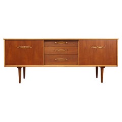 Mid Century Modern Vintage Teak Credenza Sideboard by Jentique Danish Style