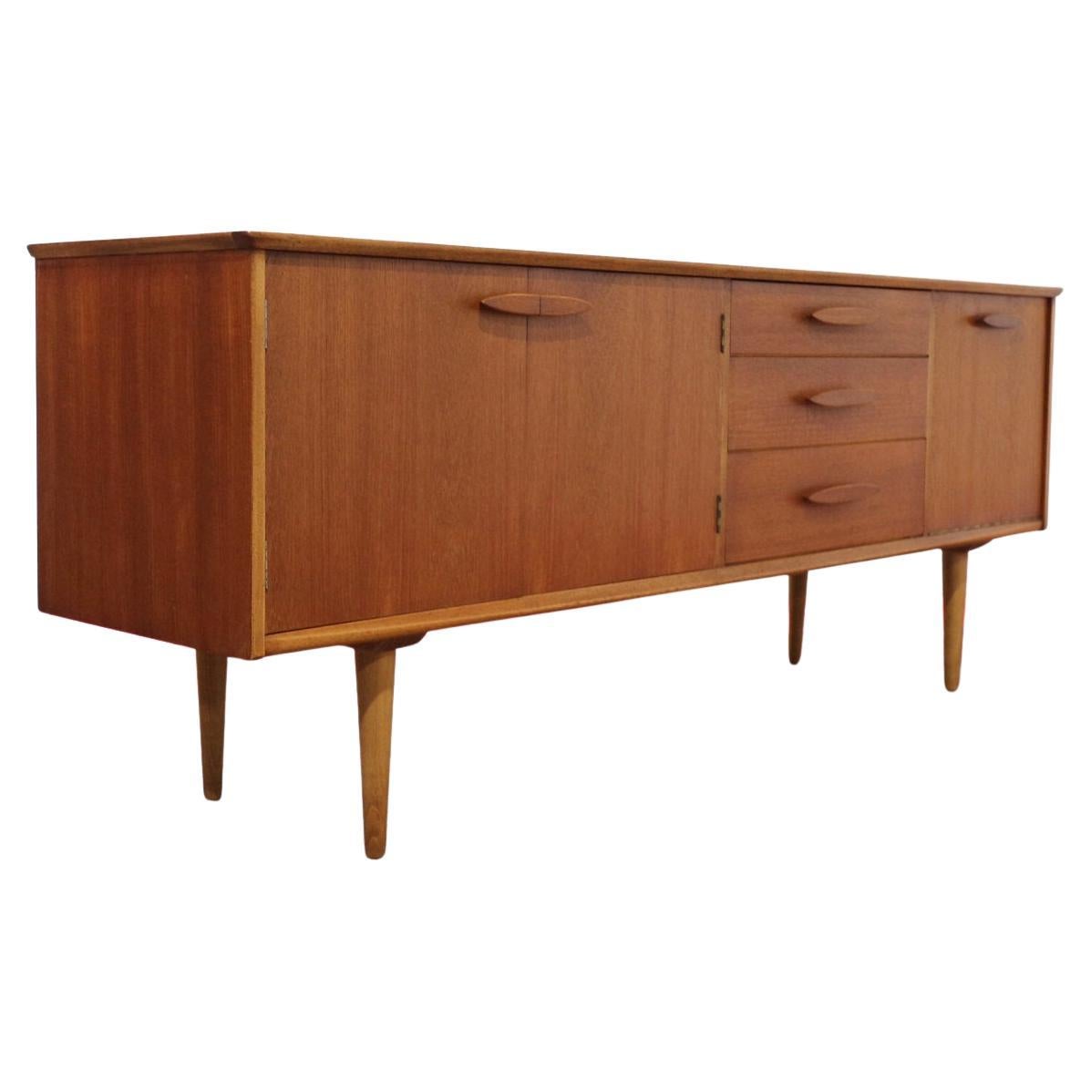 Mid Century Modern Vintage Teak Credenza Sideboard by Jentique Danish Style