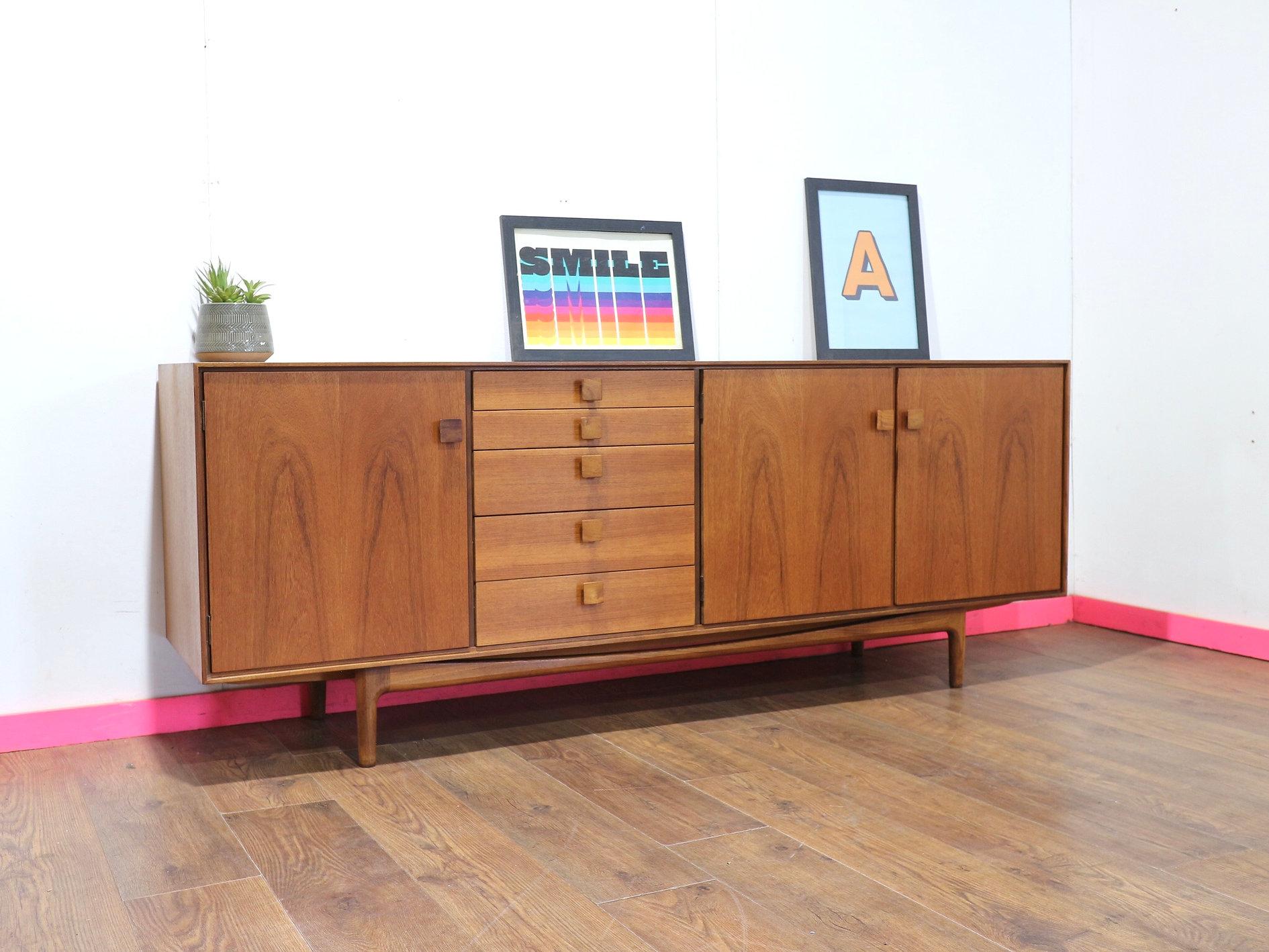 Mid-Century Modern Mid Century Modern VIntage Teak Credenza Sideboard by Kofod Larsen for G Plan For Sale