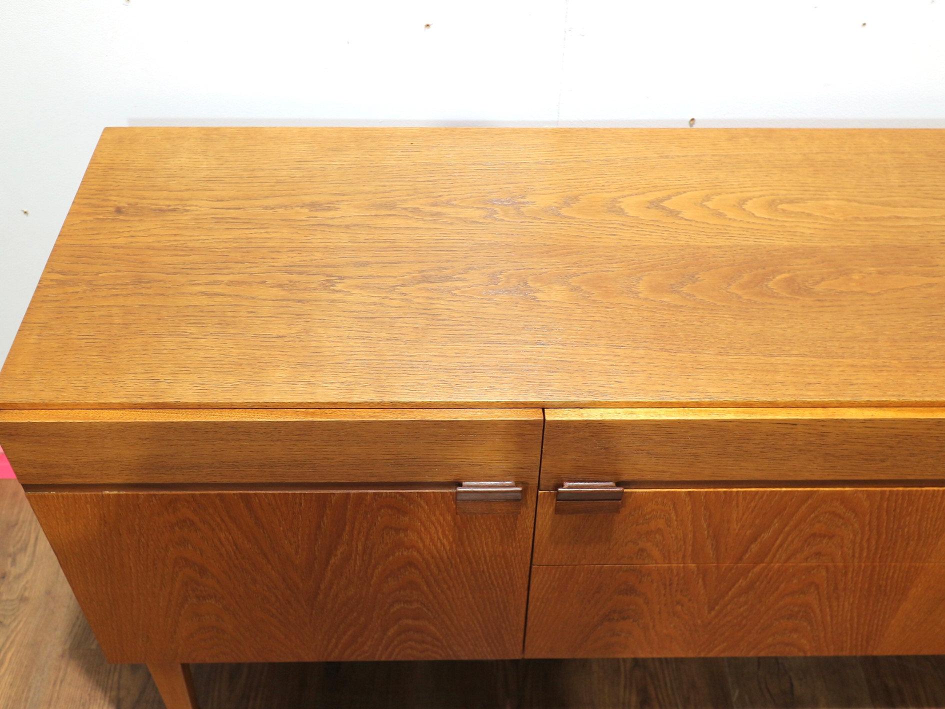 Mid Century Modern Vintage Teak Credenza Sideboard by Nathan Danish Style For Sale 5