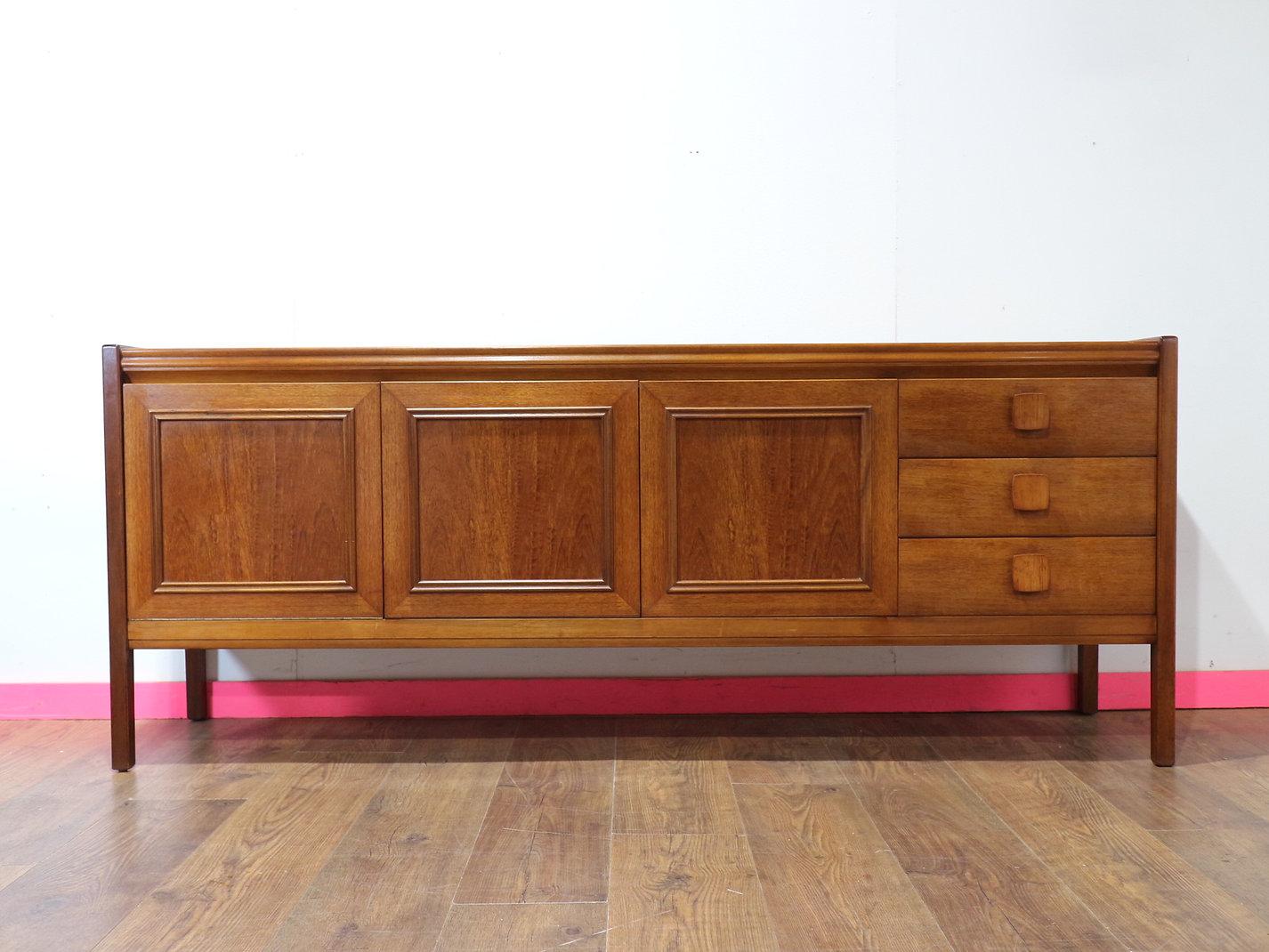 Mid Century Modern Vintage Teak Credenza Sideboard by Nathan Danish Style 6