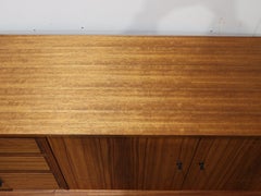 Crédence en teck vintage de style danois mi-siècle moderne par Nathan