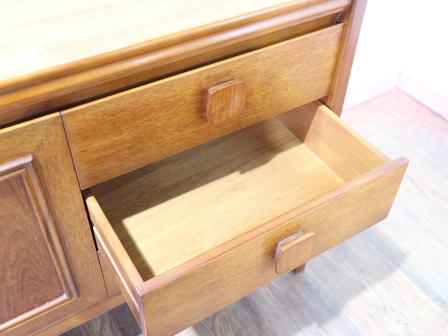 20th Century Mid Century Modern Vintage Teak Credenza Sideboard by Nathan Danish Style