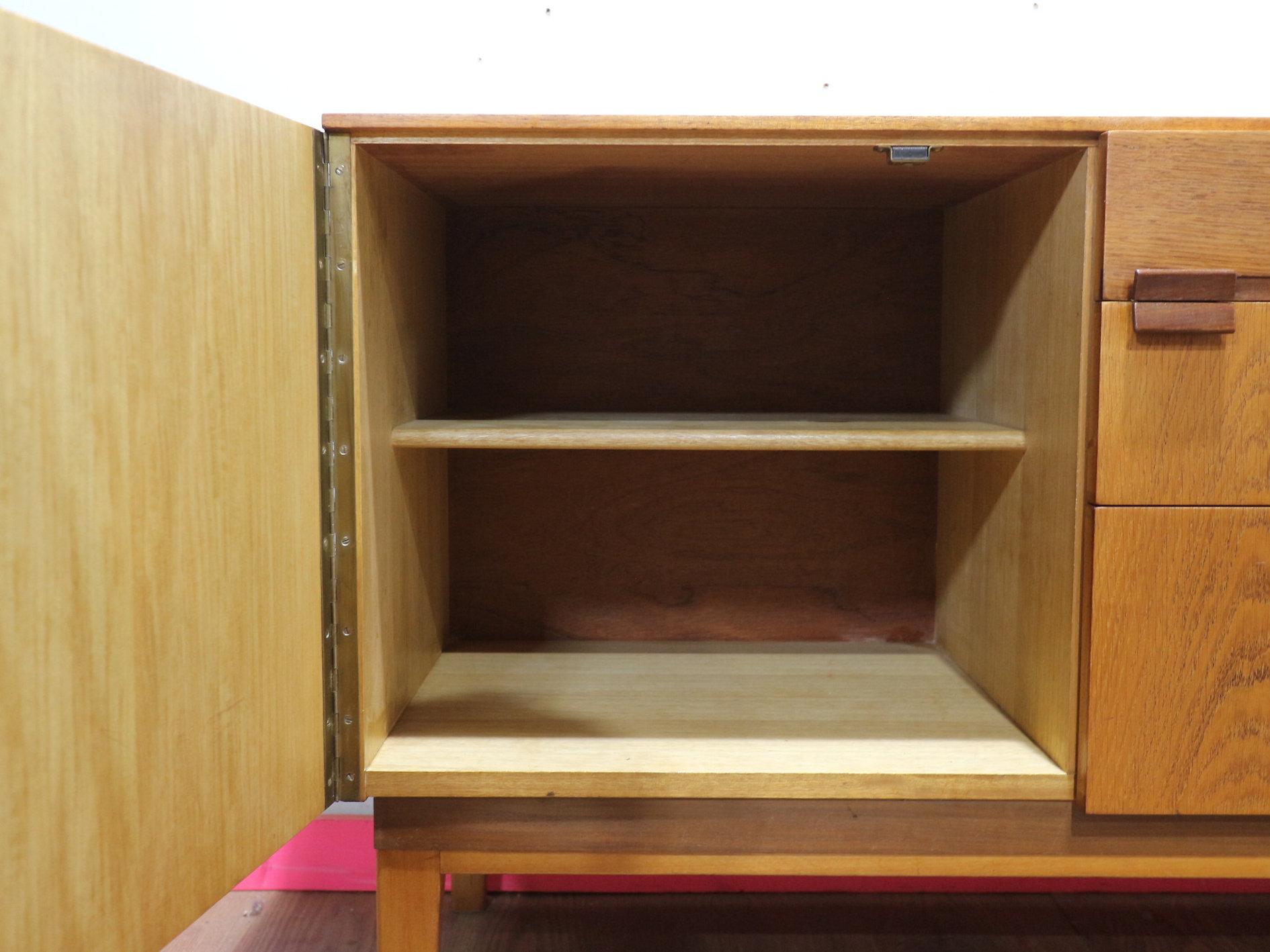 Mid Century Modern Vintage Teak Credenza Sideboard by Nathan Danish Style For Sale 2