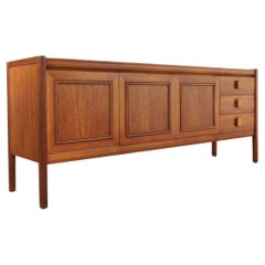Mid Century Modern Vintage Teak Credenza Sideboard by Nathan Danish Style