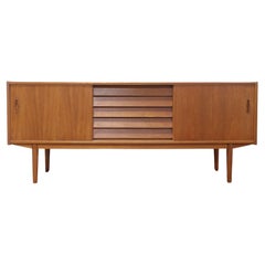 Mid Century Modern Vintage Teak Credenza Sideboard by Nils Jonsson Scandinavian