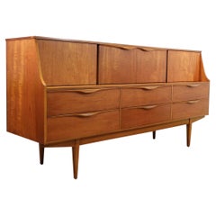 Mid-Century Modern Vintage Teak Credenza Sideboard by Sutcliffe