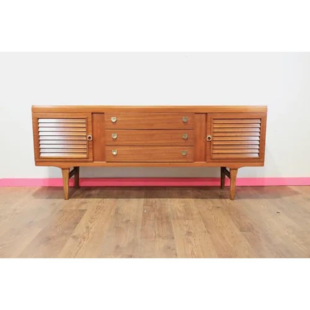 Mid-Century Modern Mid Century Modern Vintage Teak Credenza Sideboard by Younger For Sale