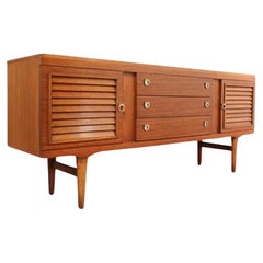 Mid Century Modern Used Teak Credenza Sideboard by Younger