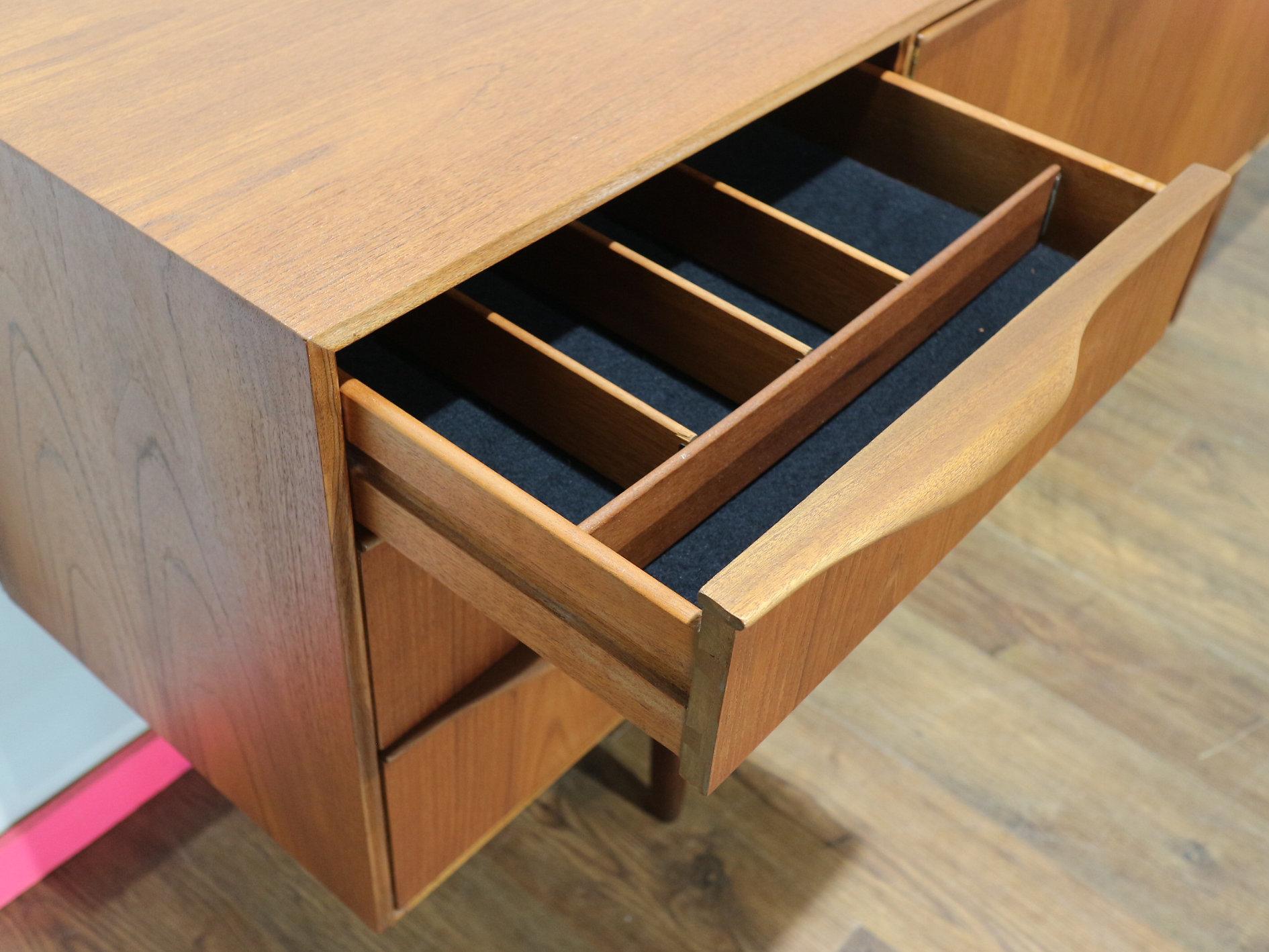 Mid Century Modern Vintage Teak Crednza Sideboard by A.H Mcintosh Danish Style 5