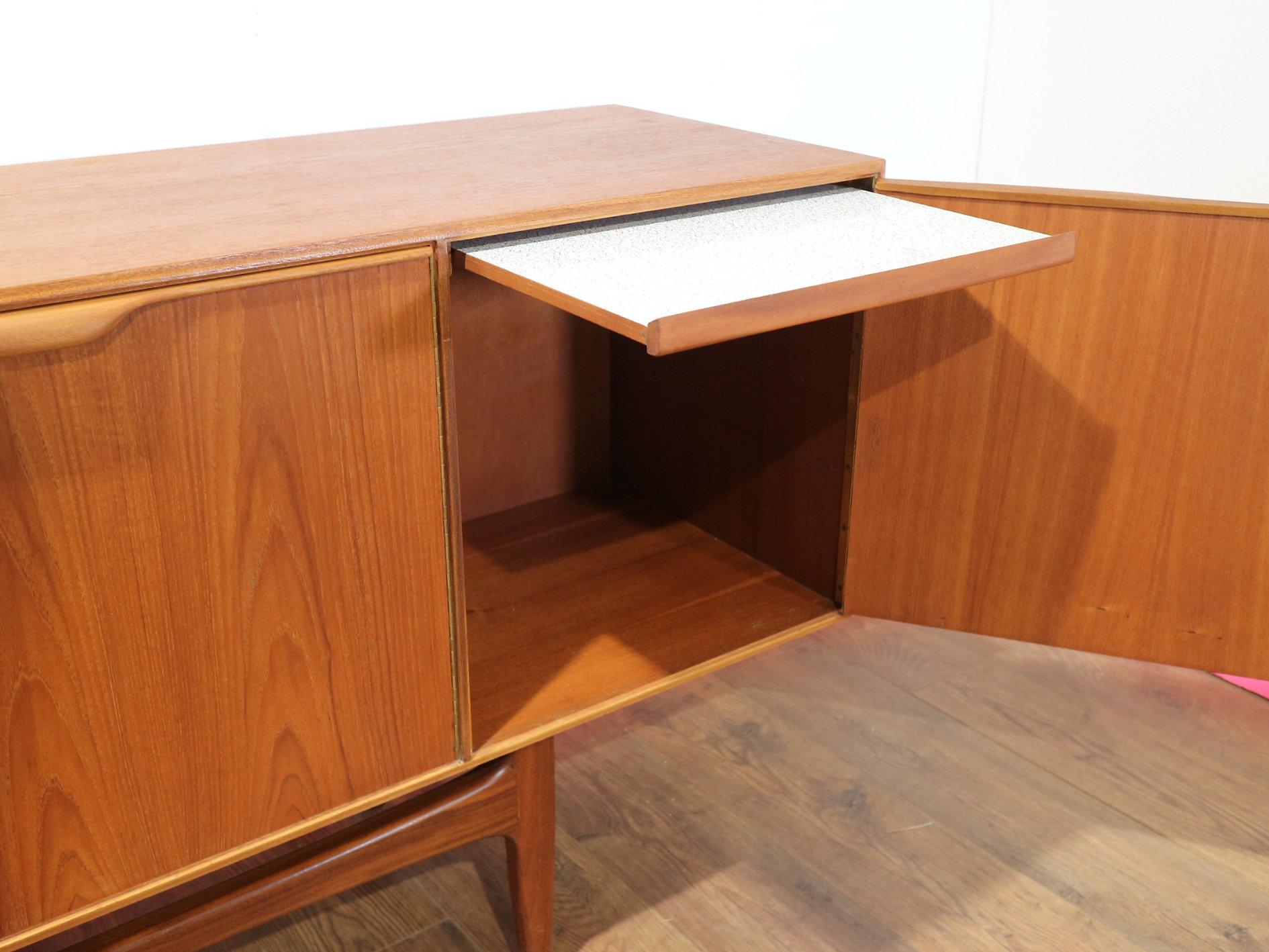 20th Century Mid Century Modern Vintage Teak Crednza Sideboard by A.H Mcintosh Danish Style
