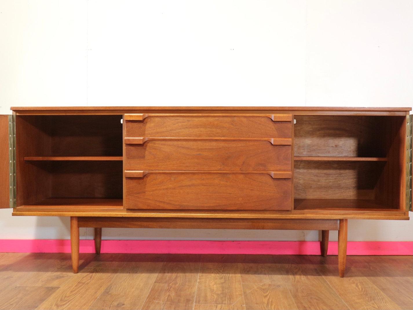 20th Century Mid Century Modern Vintage Teak Crednza Sideboard by Austinsuite Danish Style