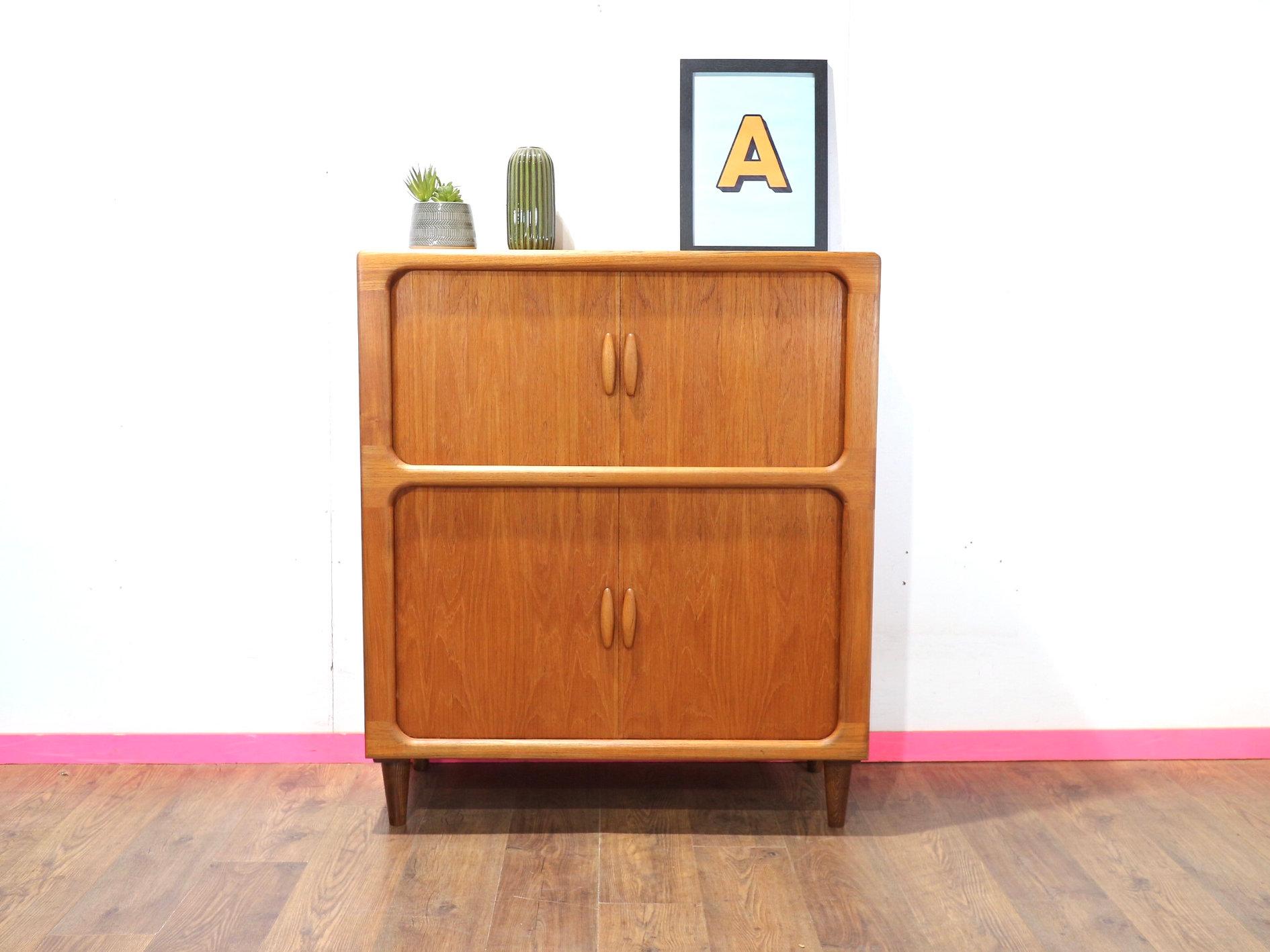 Mueble bar de medios de comunicación Dyrlund danés vintage de teca de mediados del siglo XX en venta 5