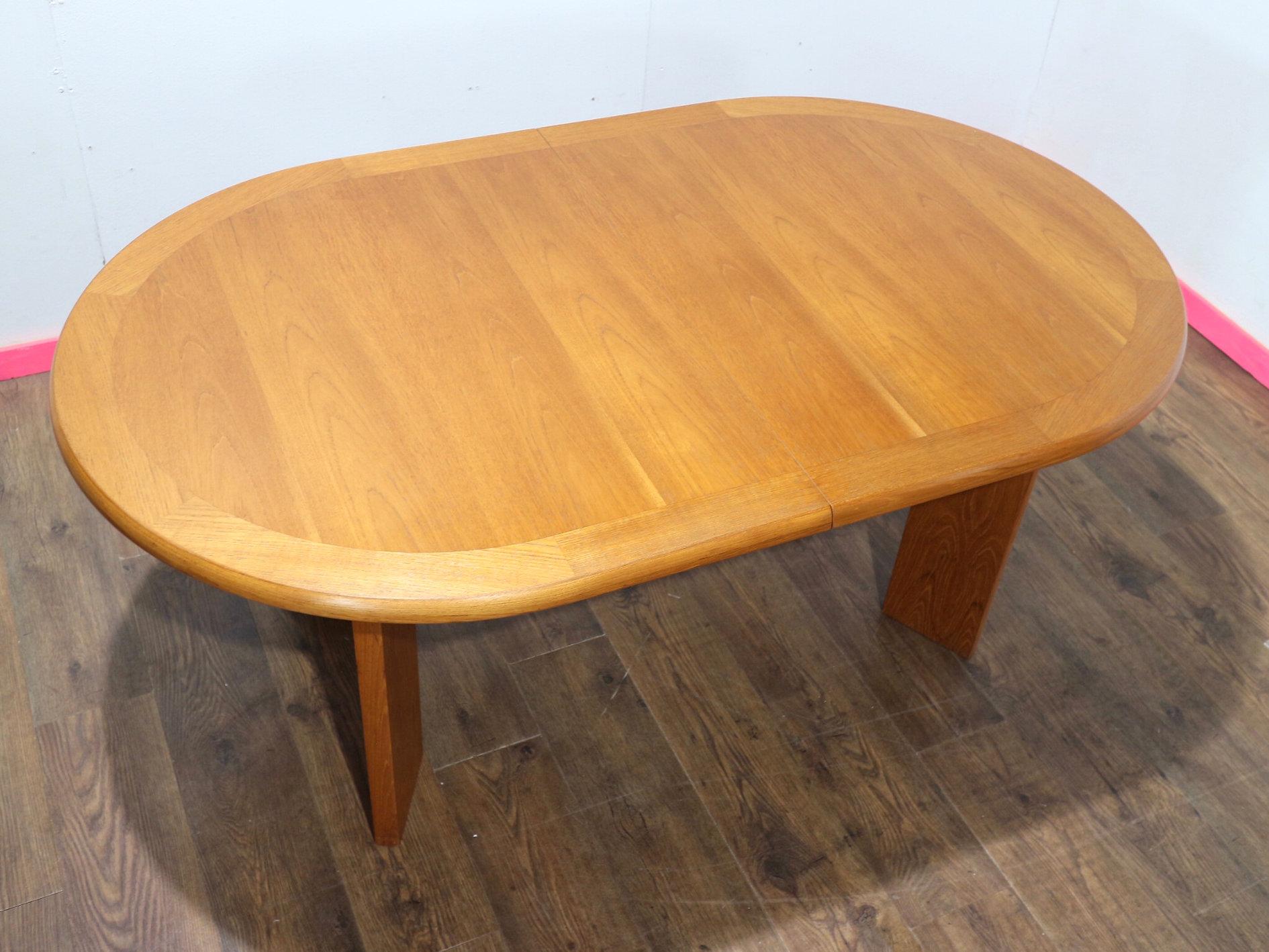 Mid Century Modern Vintage Teak Danish Extending Dining Table Danish Style 5