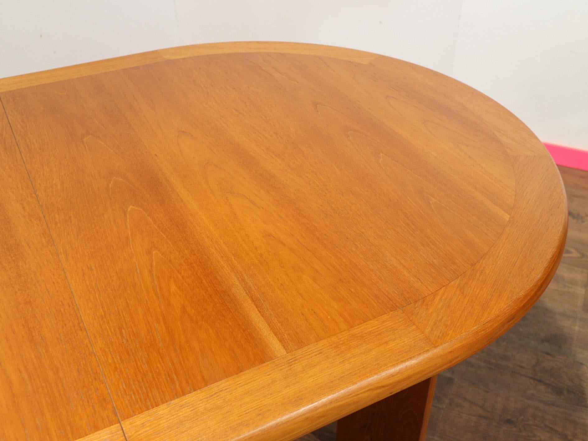 Mid Century Modern Vintage Teak Danish Extending Dining Table Danish Style 7