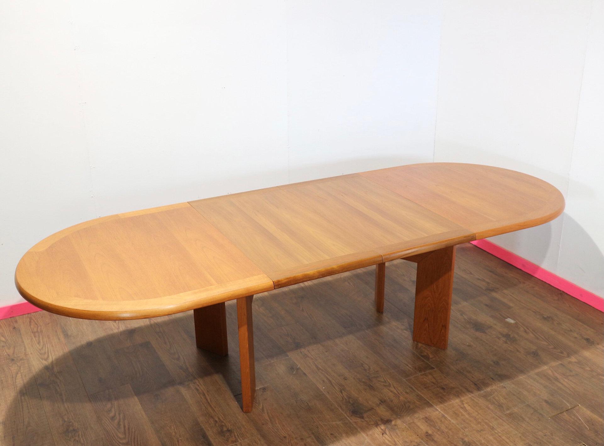 Mid Century Modern Vintage Teak Danish Extending Dining Table Danish Style 1