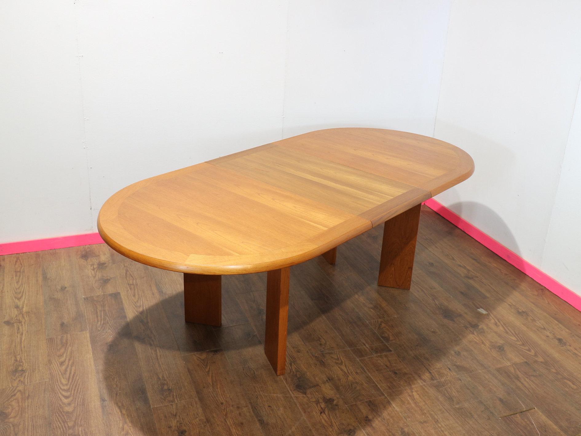 Mid Century Modern Vintage Teak Danish Extending Dining Table Danish Style 2