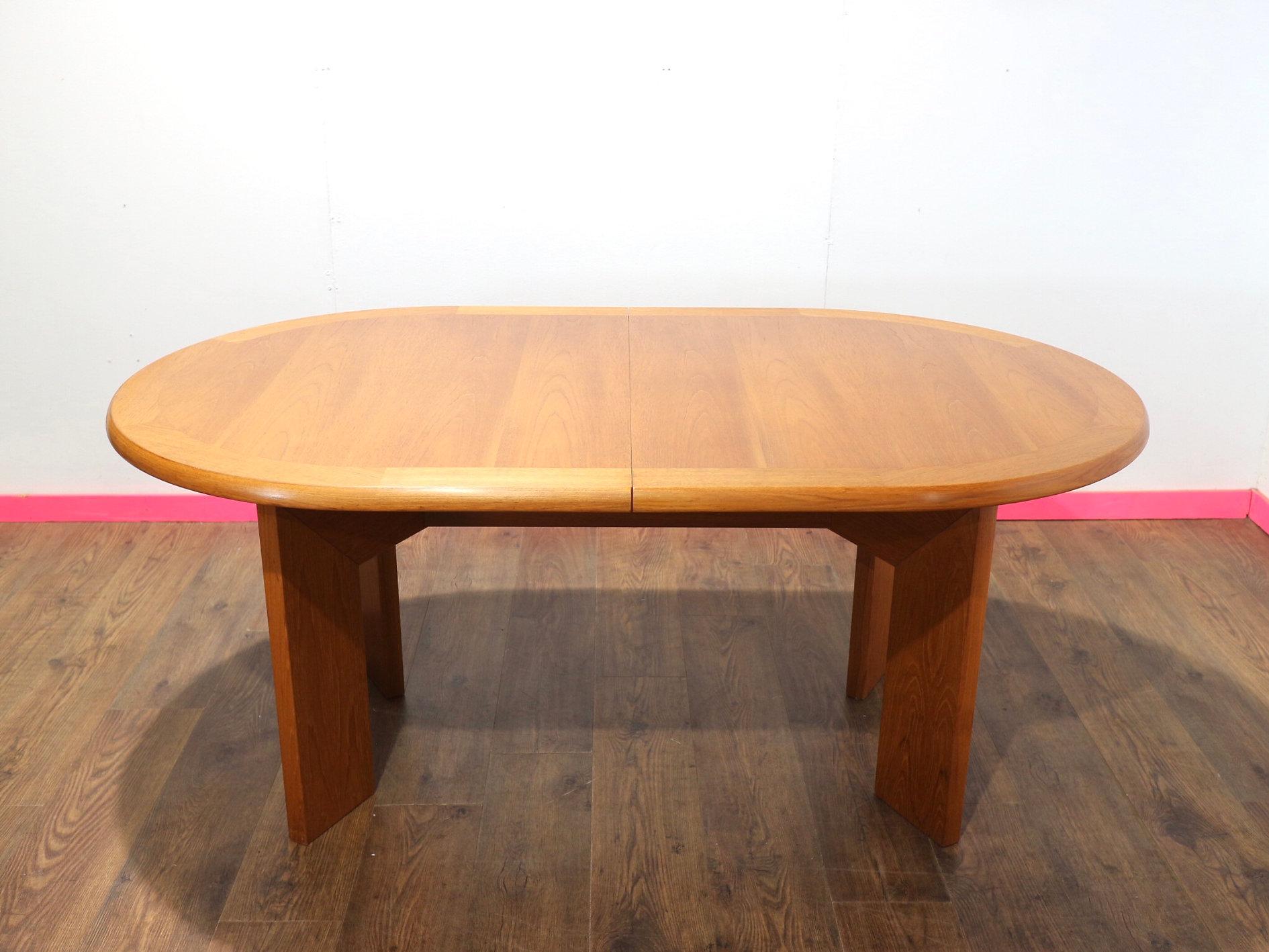 Mid Century Modern Vintage Teak Danish Extending Dining Table Danish Style 4