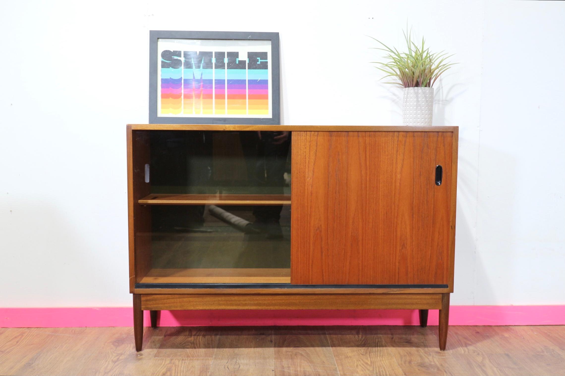 Mid Century Modern Vintage Teak Danish Style Cabinet by Greaves and Thomas 5