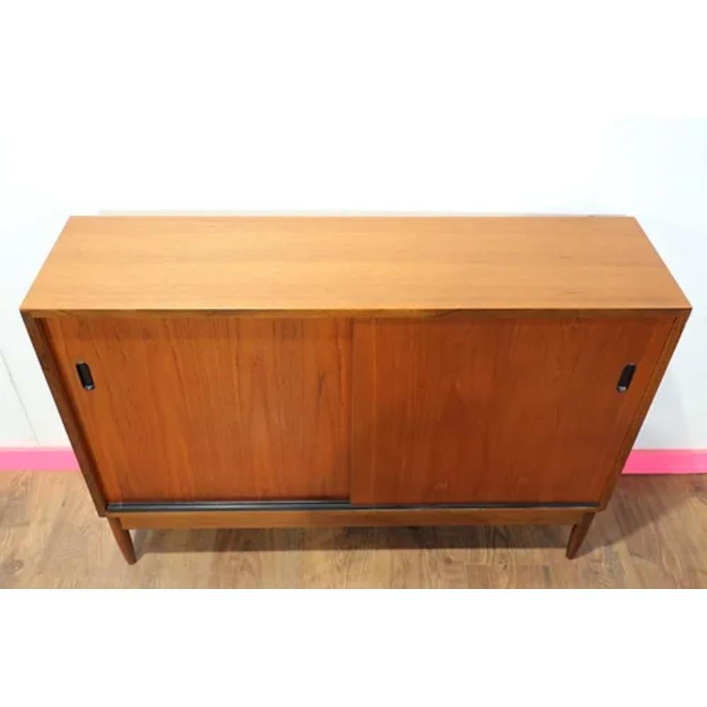 Mid Century Modern Vintage Teak Danish Style Cabinet by Greaves and Thomas 1