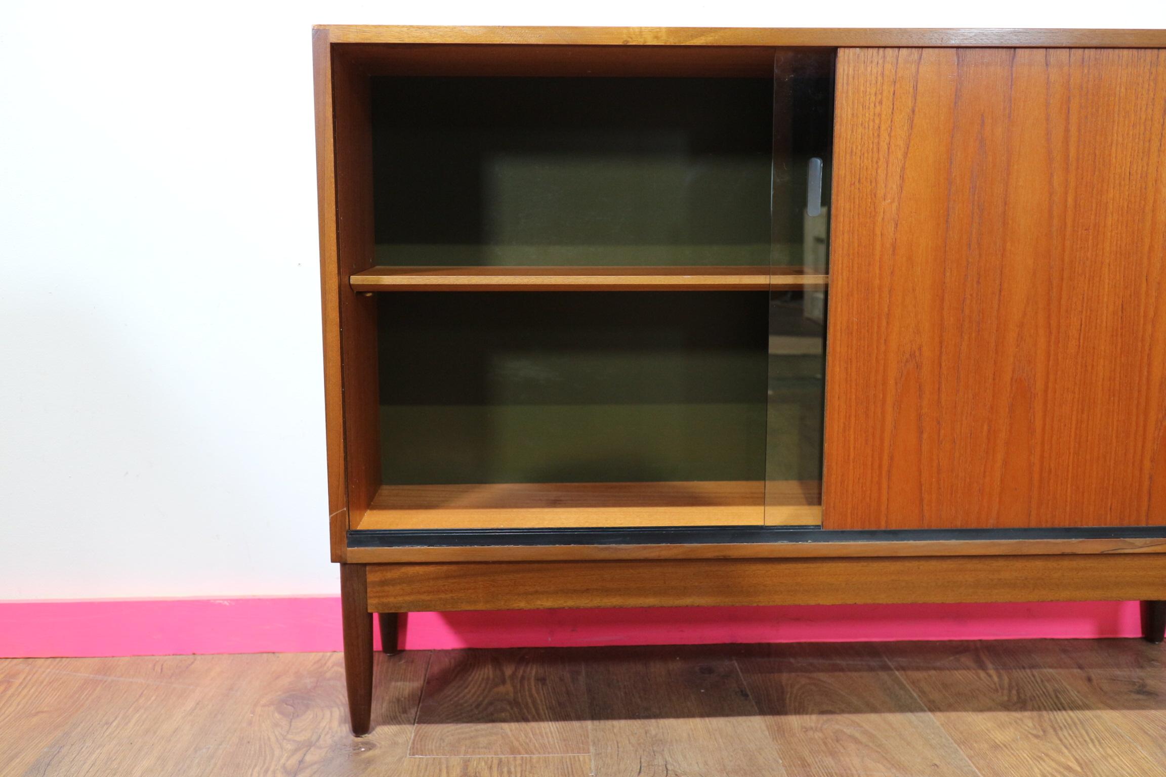 Mid Century Modern Vintage Teak Danish Style Cabinet by Greaves and Thomas For Sale 2