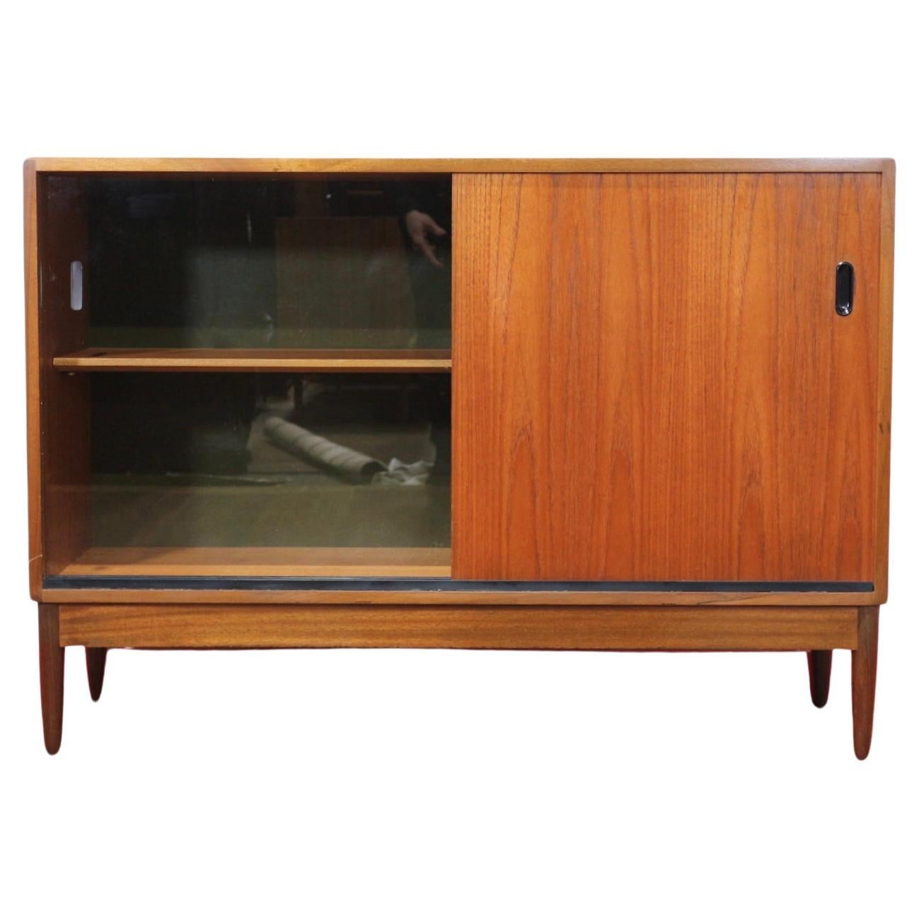 Mid Century Modern Vintage Teak Danish Style Cabinet by Greaves and Thomas For Sale