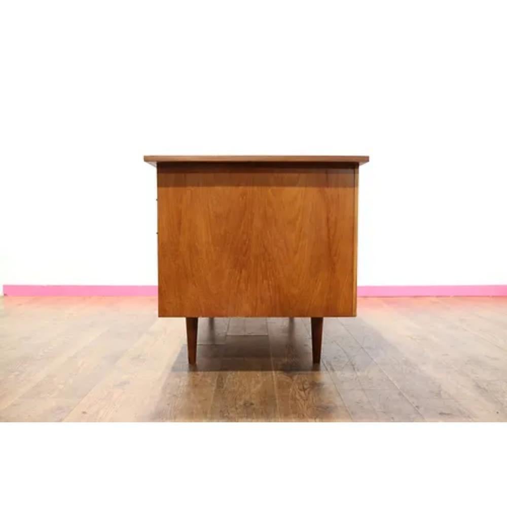 Mid Century Modern Vintage Teak Desk Office Furniture Danish Style For Sale 2