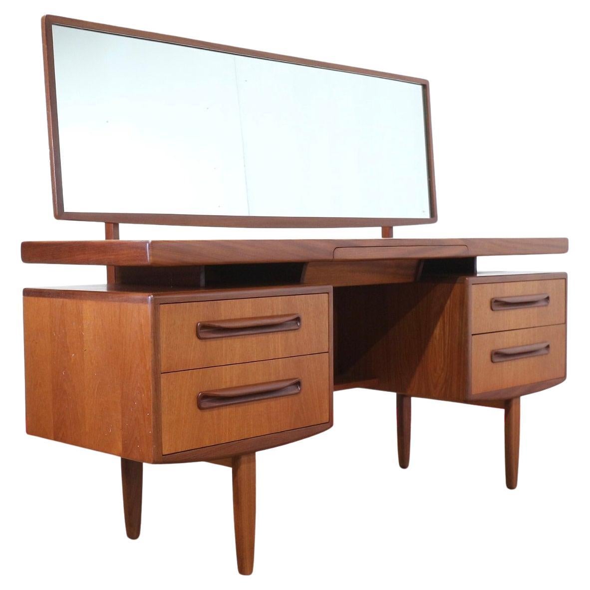 Mid Century Modern Vintage Teak Desk Vanity by G Plan Dansih Style