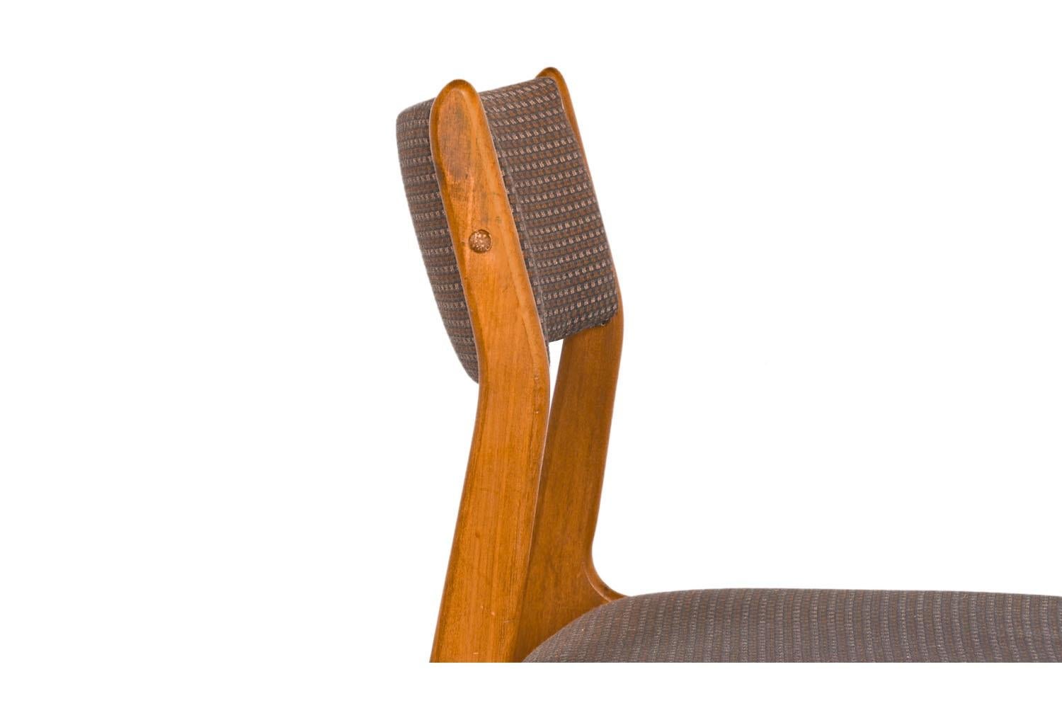Mid-Century Modern Vintage Teak Dining Chairs 2