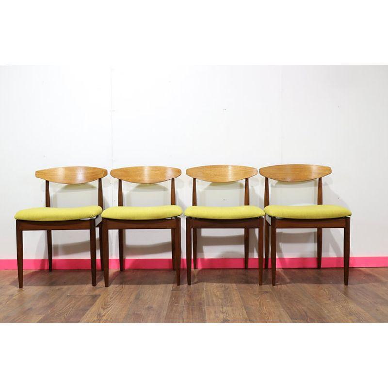 Mid Century Modern Vintage Teak Dining Chairs x 4 by Lb Kofod Larsen for Gplan For Sale 6