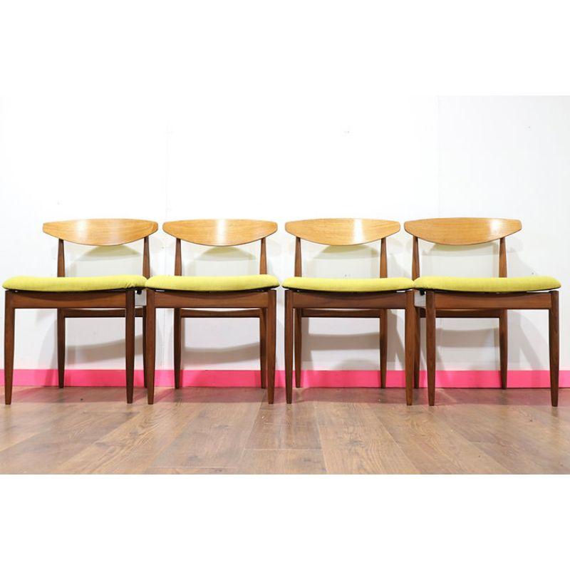 Mid-Century Modern Mid Century Modern Vintage Teak Dining Chairs x 4 by Lb Kofod Larsen for Gplan For Sale