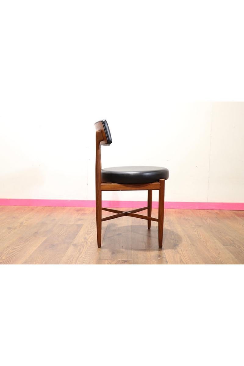 Wood Mid Century Modern Vintage Teak Dining Chairs x 6 by Gplan Danish Style