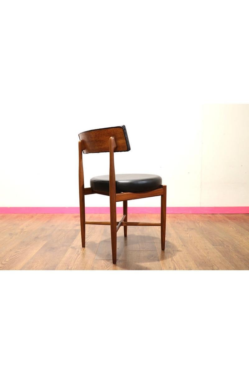 Mid Century Modern Vintage Teak Dining Chairs x 6 by Gplan Danish Style 2
