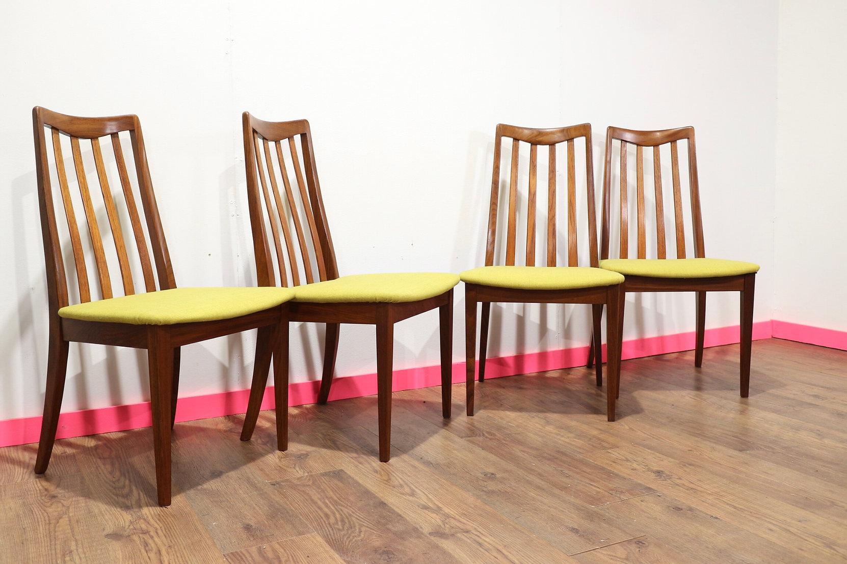 20th Century Mid Century Modern Vintage Teak Dining Chairs x by G Plan Brasilia Range