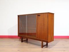 Mid Century Modern Vintage Teak Display Hutch byTurnidge of London Danish Style