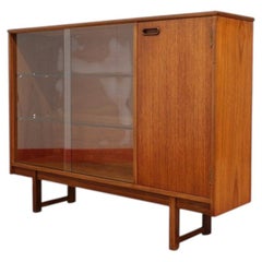 Mid Century Modern Vintage Teak Display Hutch byTurnidge of London Danish Style