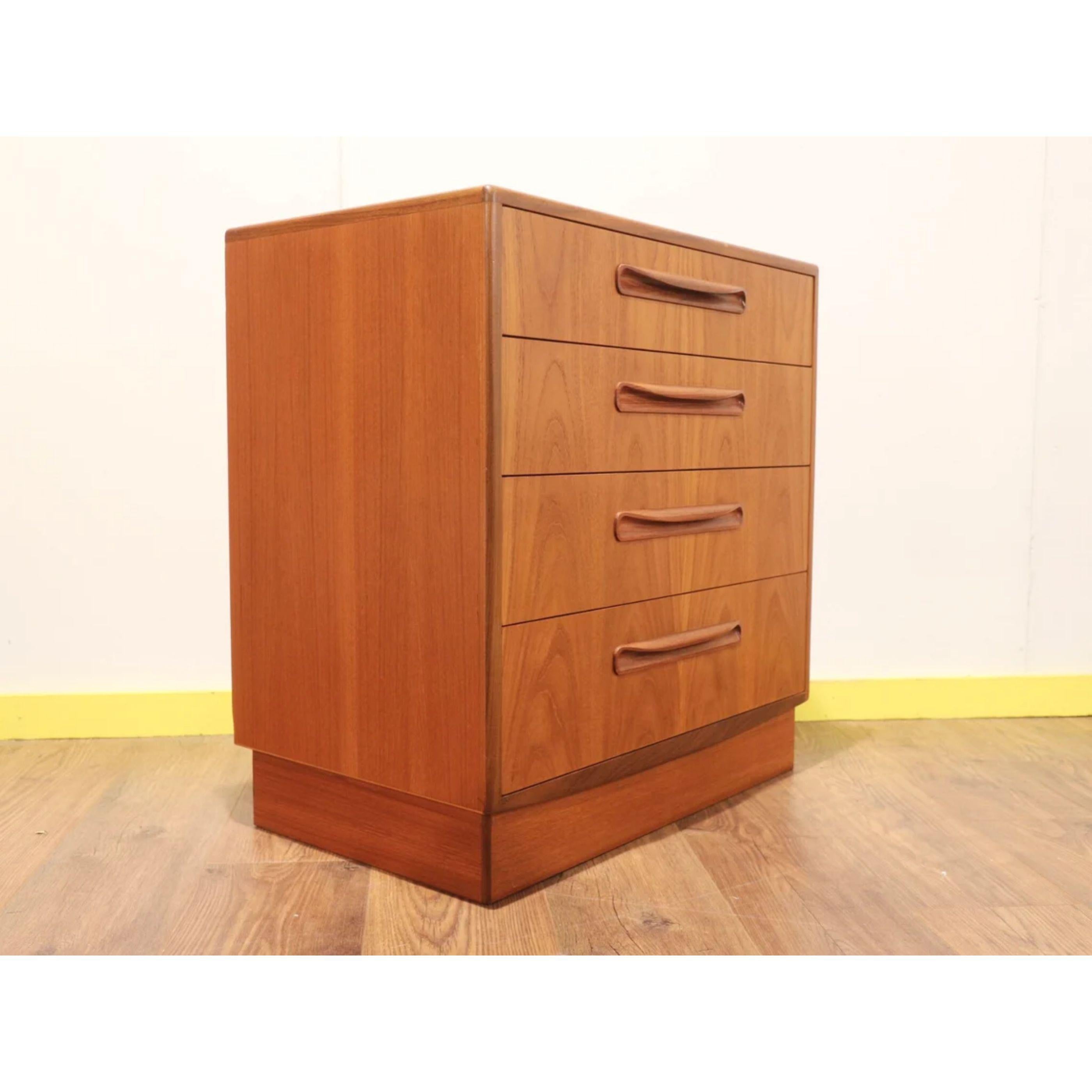 Mid-Century Modern Vintage Teak Dresser Chest by G Plan Danish Style 2