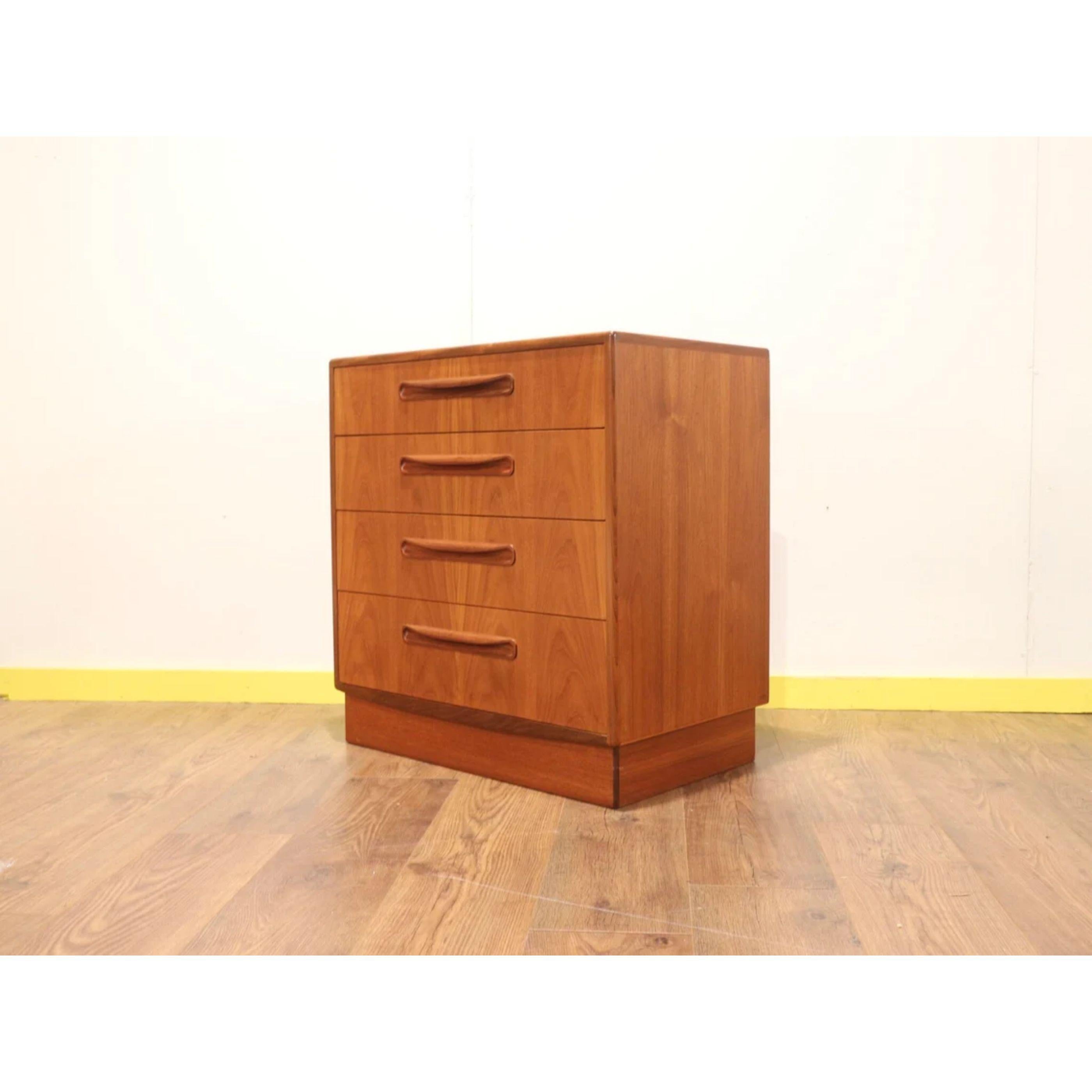 Mid-Century Modern Vintage Teak Dresser Chest by G Plan Danish Style 1