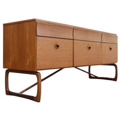 Mid Century Modern Vintage Teak Dresser Sideboard Credenza Danish Style